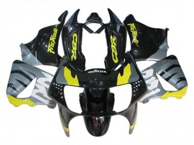 Carenados Moto Honda CBR900RR 919 1998-1999 - Plata Amarillo Negro Brillante Fireblade Baratos