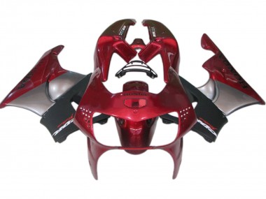Carenados Moto Honda CBR900RR 919 1998-1999 - Rojo Oscuro Negro Gris Baratos