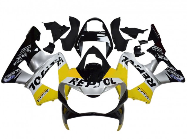 Carenados Moto Honda CBR900RR 929 2000-2001 - Amarillo Plata Negro Brillante Repsol Baratos