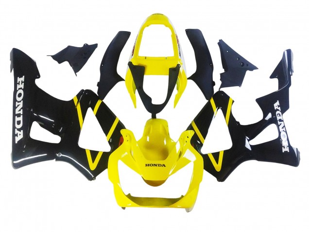 Carenados Moto Honda CBR900RR 929 2000-2001 - Amarillo Negro Brillante Baratos