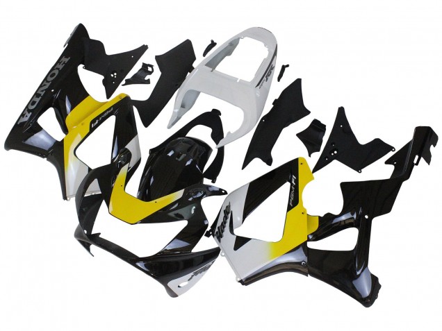 Carenados Moto Honda CBR900RR 929 2000-2001 - Blanco Amarillo Negro Brillante Baratos