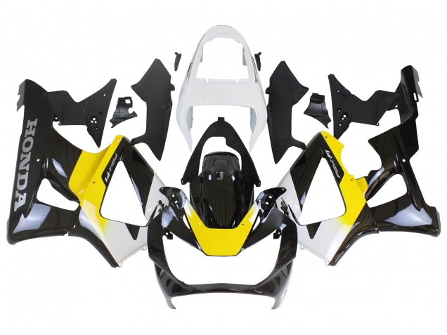 Carenados Moto Honda CBR900RR 929 2000-2001 - Blanco Amarillo Negro Brillante Baratos