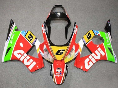 Carenados Moto Honda CBR900RR 954 2002-2003 - Blanco Rojo Amarillo Azul Verde Negro Elf Givi 6 Baratos