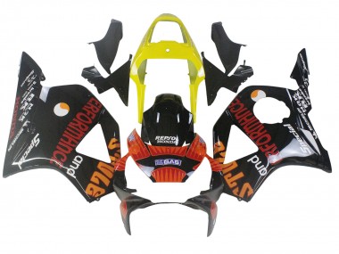 Carenados Moto Honda CBR900RR 954 2002-2003 - Amarillo Rojo Negro Brillante Repsol Rossi Baratos