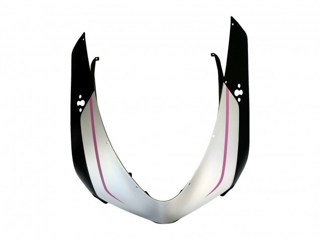 Carenados Moto Ducati 848 2007-2014 - Blanco Rosa Negro Brillante Connie Baratos