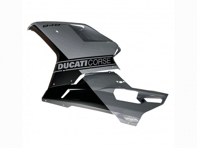 Carenados Moto Ducati 848 2007-2014 - Plata Oro Negro Mate Baratos