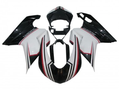 Carenado Moto Ducati 848/1098/1198 2007-2014 - Blanco Rojo Negro Brillante Baratos