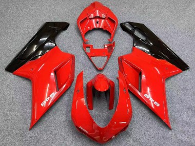 Carenados Moto Ducati 848 2007-2014 - Rojo Negro Brillante Baratos