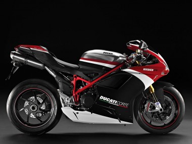 Carenados Moto Ducati 848/1098/1198 2007-2014 - Blanco Rojo Negro Brillante Baratos