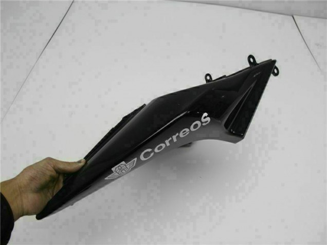 Carenados Moto Kawasaki EX250 2008-2012 - Negro Brillante Blanco West Baratos