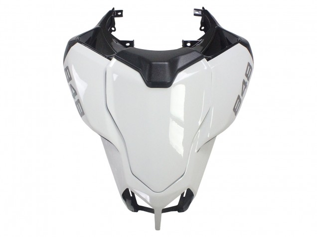 Carenados Moto Ducati 848/1098/1198 2007-2014 - Blanco Negro Brillante Corse Baratos