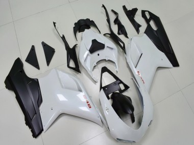 Carenados Moto Ducati 848 2007-2014 - Blanco Negro Mate Baratos