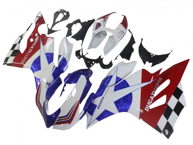 Carenados Moto Ducati Panigale 899 2011-2014 - Blanco Azul Rojo Negro Baratos