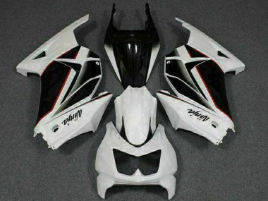 Carenados Moto Kawasaki EX250 2008-2012 - Blanco Negro Ninja Baratos