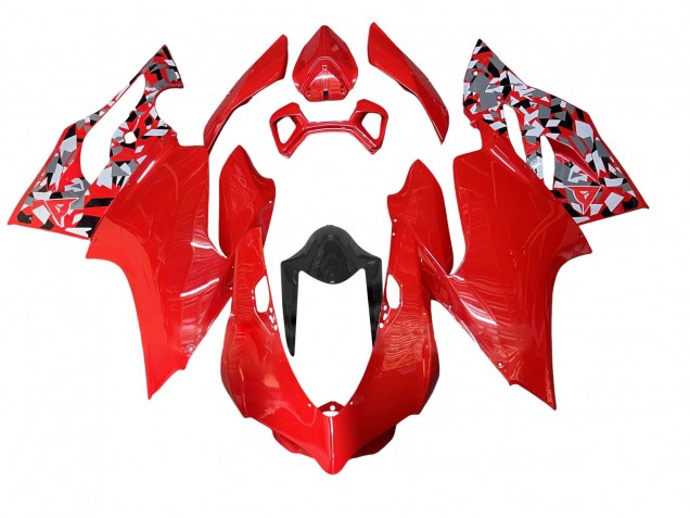 Carenado Moto Ducati Panigale 899/1199 2011-2014 - Rojo Gris Negro Baratos