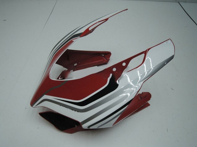 Carenado Moto Ducati Panigale 899 2011-2014 - Blanco Rojo Negro Brillante Baratos
