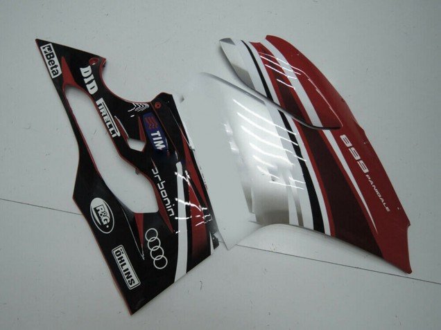 Carenado Moto Ducati Panigale 899 2011-2014 - Blanco Rojo Negro Brillante Baratos
