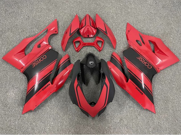Carenados Moto Ducati 999 2003-2004 - Rojo Negro Brillante Corse Baratos