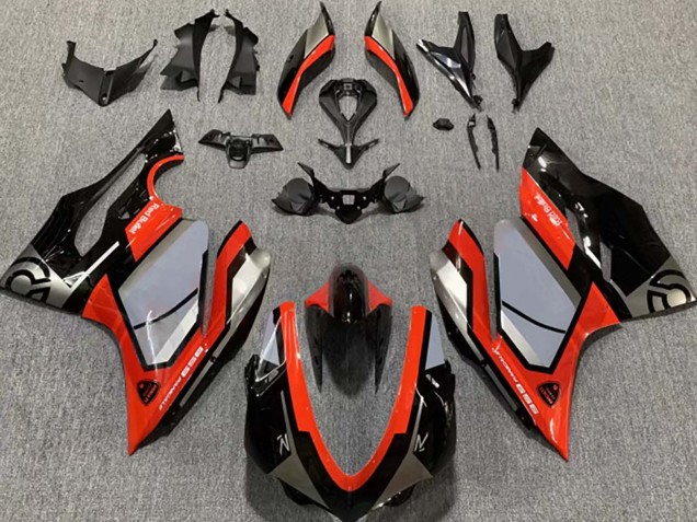 Carenados Moto Ducati 959 2015-2020 - Plata Rojo Negro Brillante Baratos