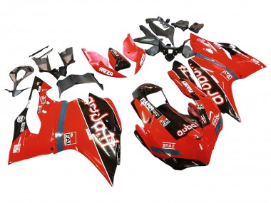 Carenados Moto Ducati 959/1299 2015-2020 - Rojo Negro Brillante Fiamm Baratos