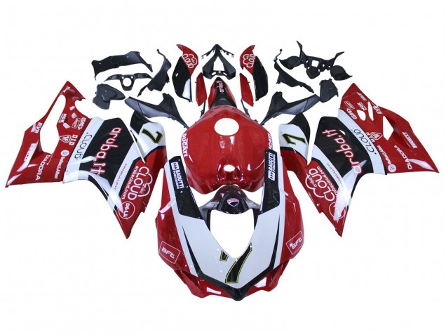 Carenados Moto Ducati 959/1299 2015-2020 - Blanco Rojo Negro Aruba 7 Baratos