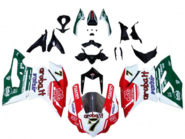 Carenados Moto Ducati 959/1299 2015-2020 - Blanco Rojo Verde Valsir Fiamm 7 Baratos