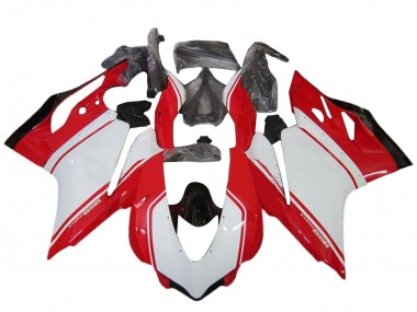 Kits Carenado Moto Ducati 959 2015-2020 - Blanco Rojo Negro Brillante Baratos