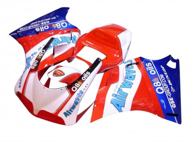 Carenados Moto Ducati 748/916/996/998 1993-2005 - Blanco Rojo Azul Air Waves Baratos