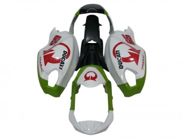 Carenados Moto Ducati Monster 696 796 1100 1100S 2008-2012 - Blanco Verde Rojo Pramac Baratos