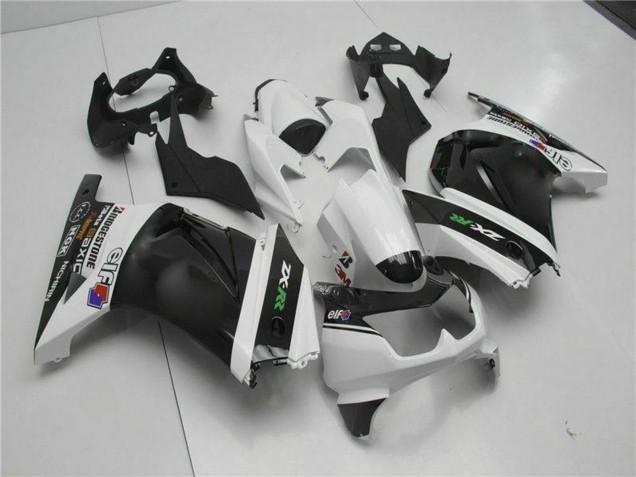 Carenados Moto Kawasaki EX250 2008-2012 - Blanco Negro Verde Baratos