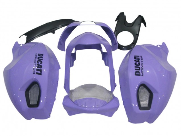 Carenados Moto Ducati Monster 696 796 1100 1100S 2008-2012 - Púrpura Claro Monstruo Baratos