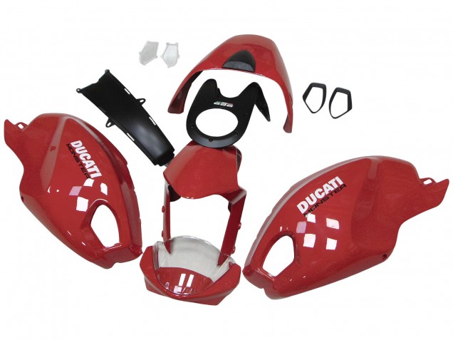Carenados Moto Ducati Monster 696 796 1100 1100S 2008-2012 - Rojo Blanco Baratos