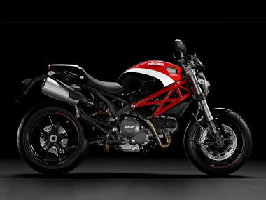 Carenados Moto Ducati Monster 696 796 1100 1100S 2008-2012 - Blanco Rojo Baratos
