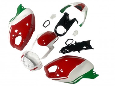 Carenado Moto Ducati Monster 696 796 1100 1100S 2008-2012 - Blanco Rojo Verde Baratos