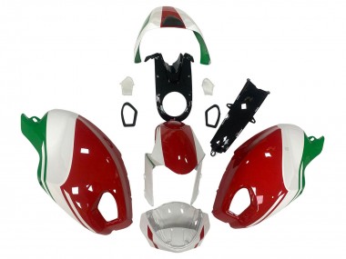 Carenado Moto Ducati Monster 696 796 1100 1100S 2008-2012 - Blanco Rojo Verde Baratos