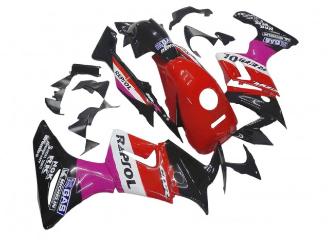 Carenados Moto Honda CBR125R 2002-2006 - Rosa Blanco Rojo Negro Brillante Repsol Michelin Baratos