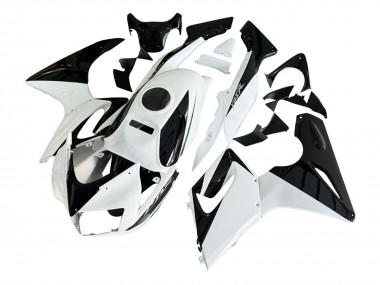 Carenados Moto Honda CBR125R 2002-2006 - Blanco Negro Brillante Baratos