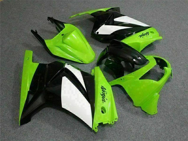 Carenados Moto Kawasaki EX250 2008-2012 - Verde Blanco Negro Baratos