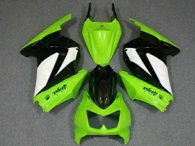 Carenados Moto Kawasaki EX250 2008-2012 - Verde Blanco Negro Baratos