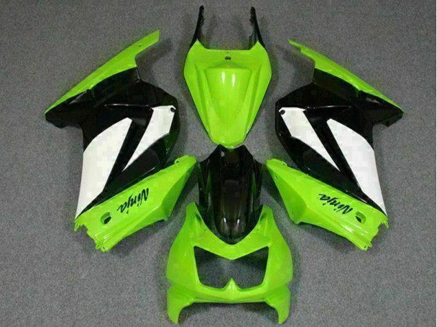 Carenados Moto Kawasaki EX250 2008-2012 - Verde Blanco Negro Baratos