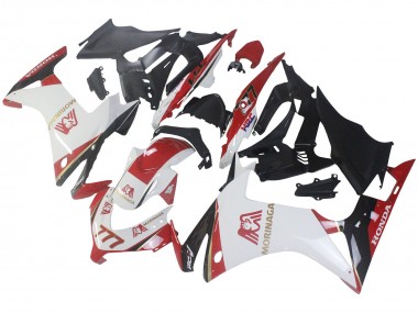 Carenados Moto Honda CBR500R 2013-2015 - Blanco Rojo Verde Negro Brillante Morinage 777 Baratos