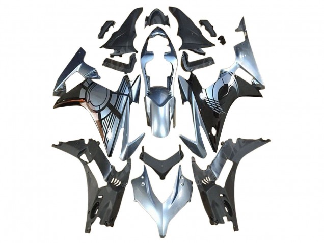 Kits Carenado Moto Honda CBR500R 2013-2015 - Plata Negro Brillante Baratos