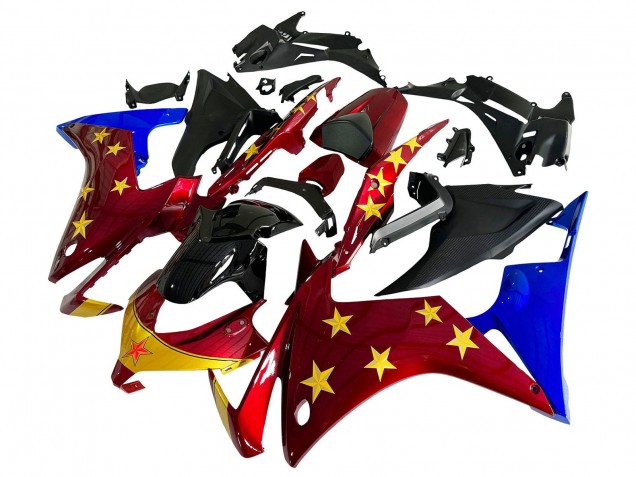Carenados Moto Honda CBR500R 2013-2015 - Rojo Azul Amarillo Estrella Baratos