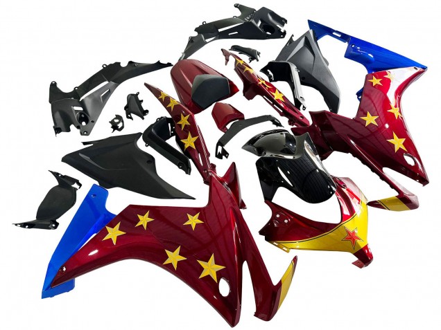 Carenados Moto Honda CBR500R 2013-2015 - Rojo Azul Amarillo Estrella Baratos