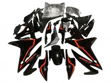 Carenados Moto Honda CBR500R 2016-2018 - Negro Brillante Rojo Baratos