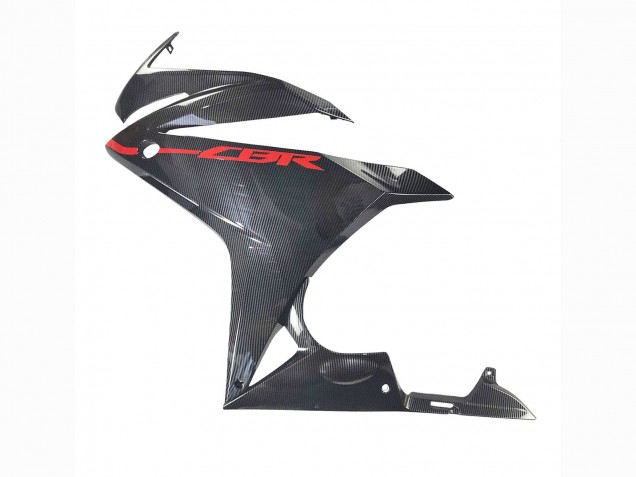 Carenados Moto Honda CBR500R 2016-2018 - Negro FibraCarbono Rojo Baratos