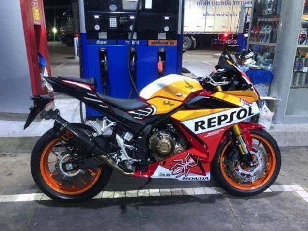 Carenados Moto Honda CBR500R 2016-2018 - Amarillo Blanco Rojo Repsol HRC Baratos