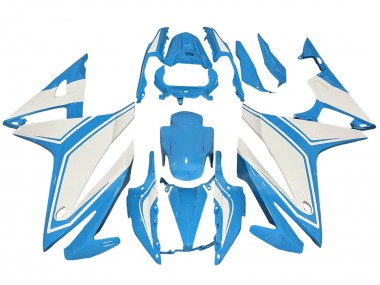 Carenados Moto Honda CBR500R 2016-2018 - Azul Claro Blanco Baratos
