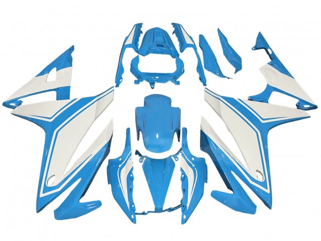 Carenados Moto Honda CBR500R 2016-2018 - Azul Claro Blanco Baratos
