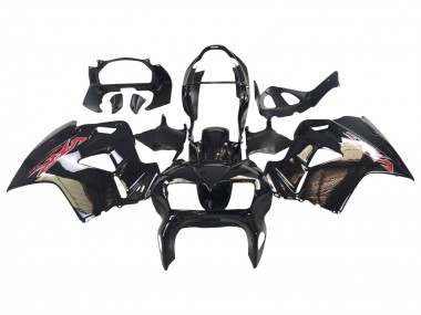 Carenados Moto Honda VFR 800 1998-2001 - Negro Brillante Rojo Calcomanía Baratos